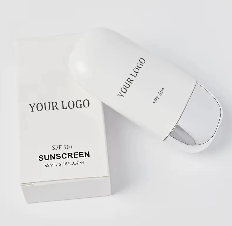 Private Label SPF 50 Oil-Free Zinc-Oxide Tinted Sunburn Sun Block Waterproof Sunscreen Whitening Sunblock Body and Face Cream