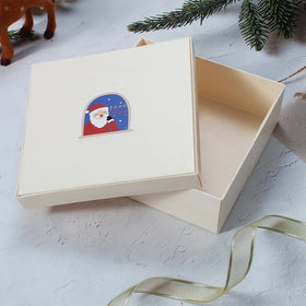 Eco-Friendly Folding Flat Wooden Cookie Candy Cheese Grazing Packaging Box Custom Logo Printing Logo on the Wooden Lid