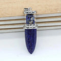 HZ Vogue Natural Quartz Crystal Lapis Lazuli Bullet Wishing Bottle Gavel Healing Crystal Pendant for Gifts Jewelry