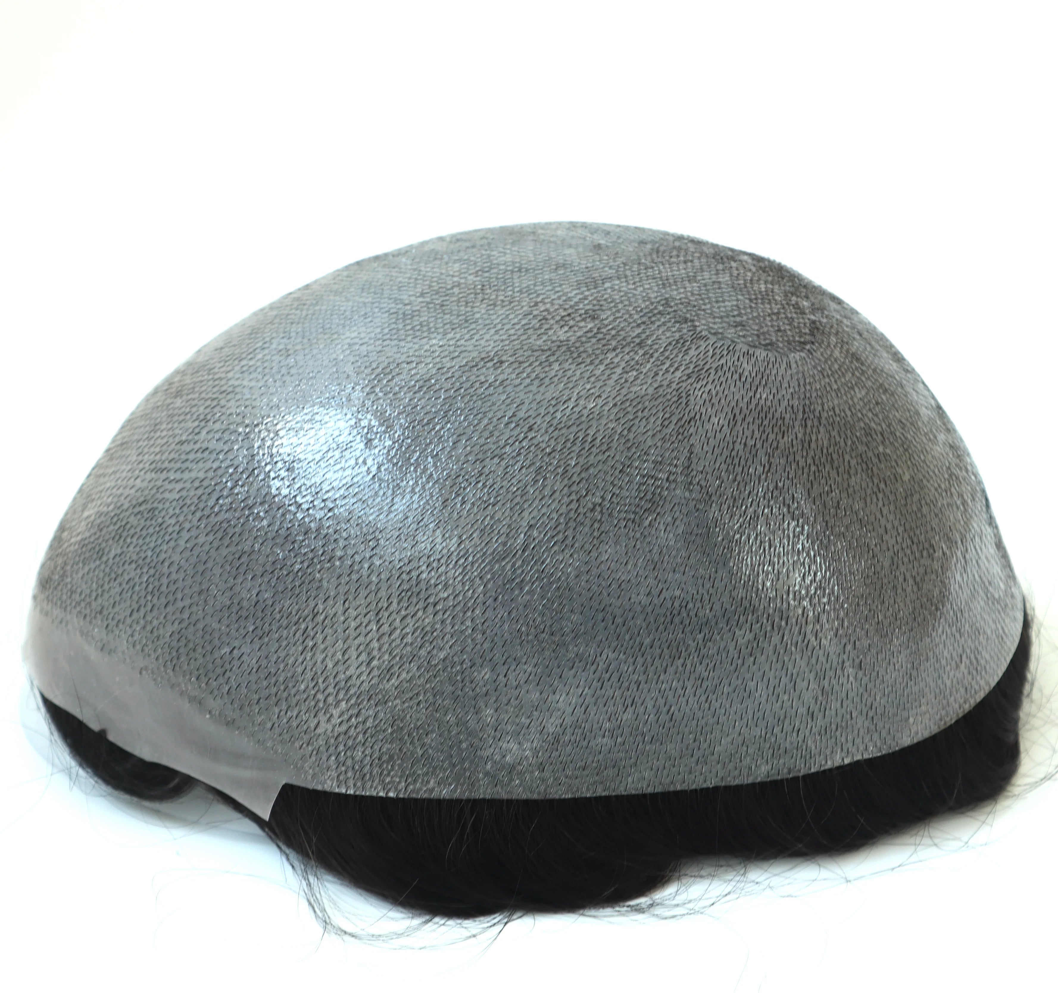 Stock Thin Skin V-loop Hair Replacement Human Hair Toupee for Men