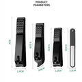 Wholesale Anti-Splash Manicure Finger Nail Clipper Cutter Black Sliver Stainless Steel Cheap and Effective