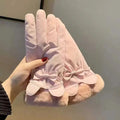 Fashion Thermal Winter Women Bike Riding Gloves With Touch Screen
