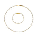 Fenny High End Permanent Luxury Zirconia Pave Necklace Trend for Women Ready to Ship Stainless Steel Jewelry Wholesale