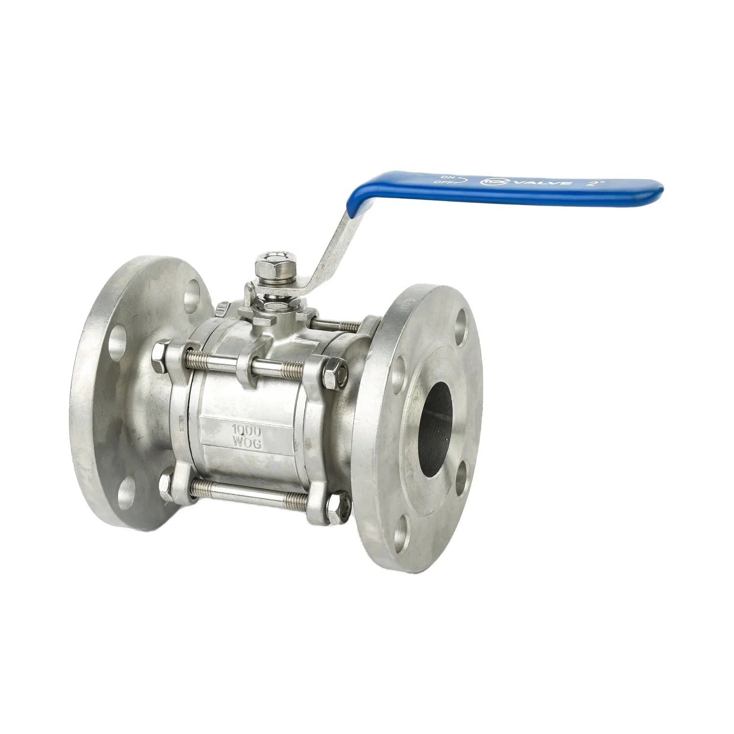 3PC Stainless Steel 316 Flanged Ball Valve with Handle