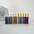 Eco-Friendly 10ml Morandi Glass Roll-on Bottles Customized Packaging for Cosmetic Oils and Perfume Steel Roller Oil