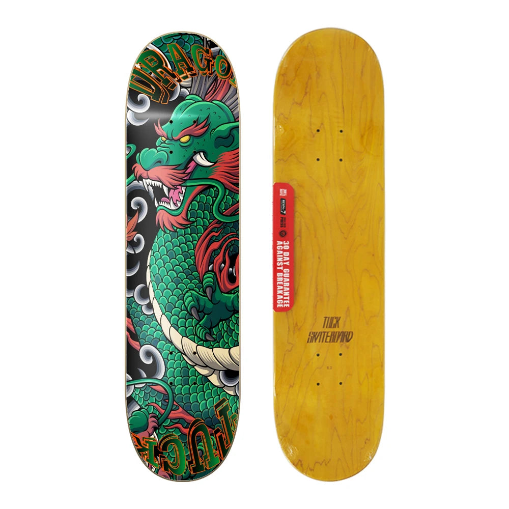New Arrivals Pro Tech Fiber Deck Skateboard Dragon Deck with Embossed Graphic
