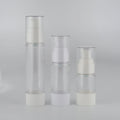 white clear In stock 15ml 30ml 50ml Mini Atomizer white head Mist Airless Spray Bottle Packaging Cosmetic Airless Pump Bottle
