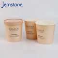 Wholesale High Quality Customized Paper Ice Cream Cups Vanilla Snack Cake and Cookie Packaging