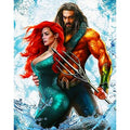 5D Full Square/Round Drill Diamond Painting Movie "Aquaman" Wholesale DIY Diamond Embroidery Cross Stitch Kits Mosaic Bts Gift