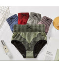 Women Underwear High Elastic High Waist Abdominal Panties Hip-up Nylon Lace Embroidery Everyday Anti-Bacterial G-STRING for