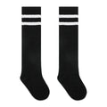 LINGTU 12 Pairs Kids Knee High Soccer Socks 3-6/7-13 Years Old Sports Socks Toddler Stripes Soccer Socks