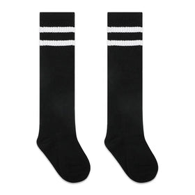 LINGTU 12 Pairs Kids Knee High Soccer Socks 3-6/7-13 Years Old Sports Socks Toddler Stripes Soccer Socks