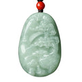 100% Authentic Jadeite Pendant Gemstone Necklace Fashion Jewelry for Women and Men