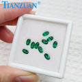 Oval Shape Natural Cut Muzu Hydrothermal Emerald with Inculsion Loose Gemstone