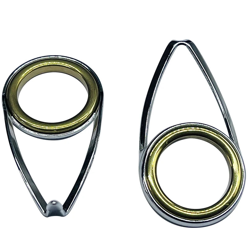 TAKEDO TN75-1 10sets Spinning Medium Fishing Rod Guide StainlessSsteel Bracket Ceramics Rings DIY Fishing Rod Accessories