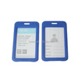 Factory Price Custom LOGO Hard Plastic Vertical Card Holder Waterproof ID Card Holders