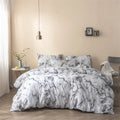 Elegance Home Brushed Fabric Soft Black Modern Queen Girl Comforter Set//