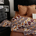100%  Acrylic  Geometric  Custom Woven Tapestry  Camp Beach Knitted Blankets  for Picnic Travel HP