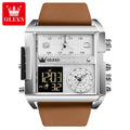 OLEVS 1101 Hot Sale Led Electronic Watch Students Boys Girls Multifunctional Luminous Sports Waterproof Digital Square Watch