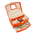 Factory Sale Travel Jewelry Organizer Box with Mirror Customizable Material 20x15x10cm ISO 9001 Certified