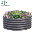 Huizhou Green Giant 17'' Tall 42'' Round Metal Modular Corrugated Raised Garden Bed Kit