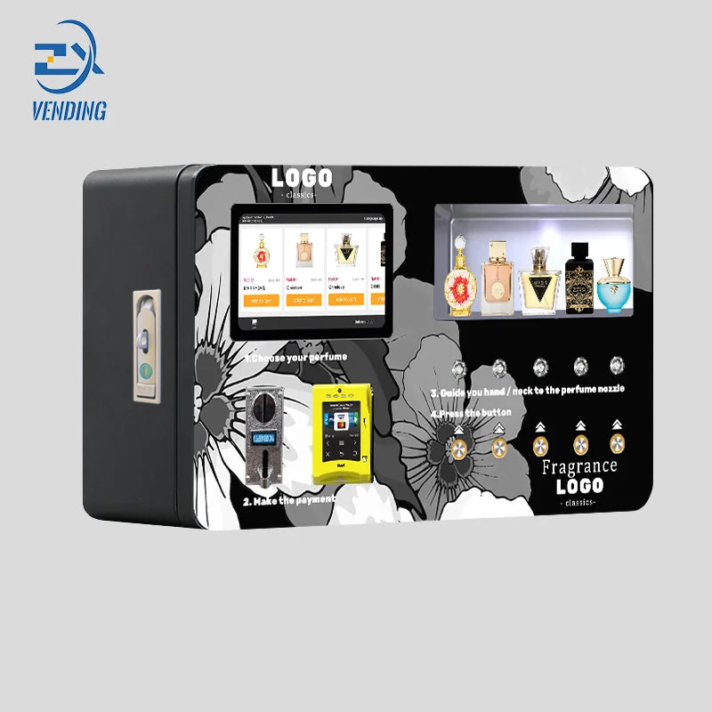 Zhongxin Perfume Vending Machine Customizable SDK Enabled Multi-Payment Spray Coin Vending Machine LED Display Remote Monitoring