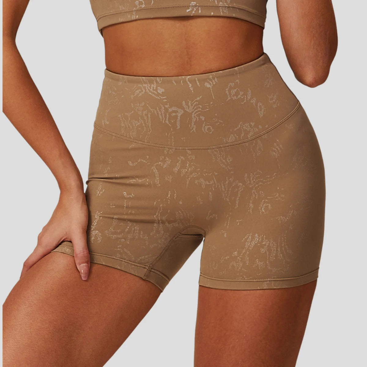 High Waist Breathable Quick Dry Workout Shorts Elastic Waist Closure Solid Gym Fitness Pants Casual Yoga Shorts Running Shorts