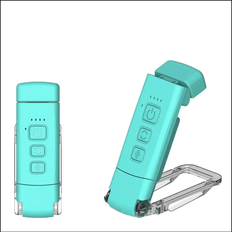 Modern Eye Protection Portable Mini USB Blue  Folded Dimmable Lamp Reading Night Lights Foldable Mini Button Clip-on Book Light