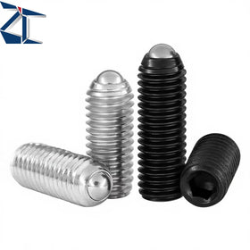 Factory Supplier Stainless Carbon Steel Hex Socket Ball Point Set Screw Spring Loaded Ball Plunger for Automation Equipment