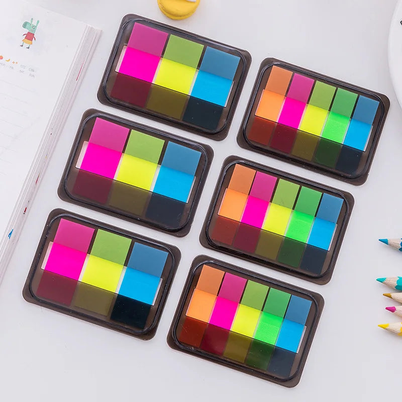 High Quality Self-Adhesive PET Film Index Transparent Sticky Notes Good Removable Memo Pads
