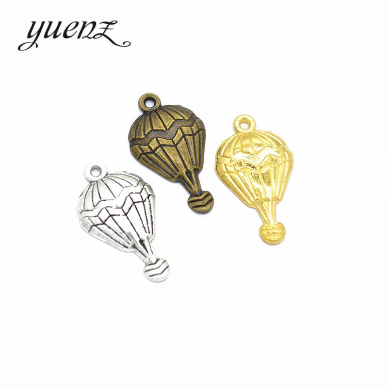 YuenZ Antique Silver Plated Zinc Alloy Necklaces Pendants Jewelry Hot air Balloon Charms Diy Jewelry Findings J260