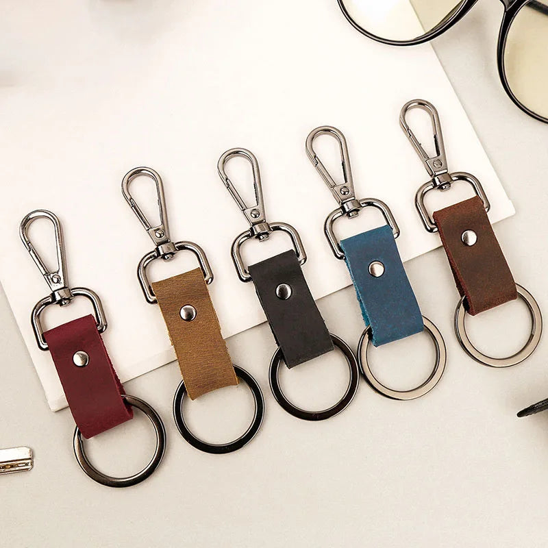Wholesale Vintage Key Ring Holder Customized Key Holders Genuine Leather Key Holder