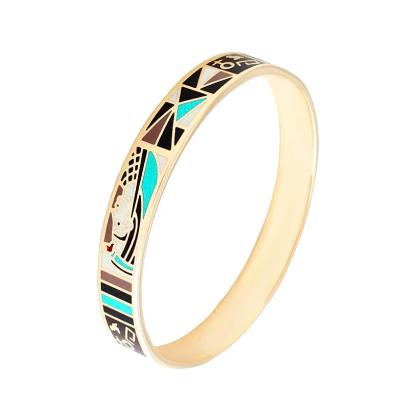 Hot Sale Stainless Steel Faux Enamel Bracelet & Bangle Fashion Charm Jewelry Hot Selling Item