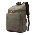 Unisex Vintage Travel Backpack High Quality Casual Sports Leather Large Fashion Zipper Canvas Backpack for Students