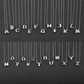 Fashion Minimalist Jewelry 925 Sterling Silver Simple Necklace 26 Alphabet Letter Necklaces for Women