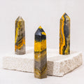 High Quality Spiritual Healing Stones Yellow Natural Crystal Tower Bumblebees Jasper Points for Healing