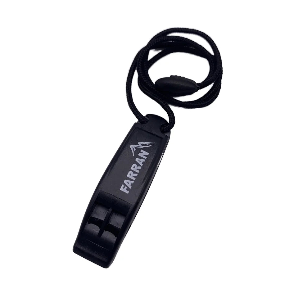 Portable Emergency Survival Rescue Safety Whistle for Outdoor & Hiking Secure Attachment Clip Made of Durable Plastic