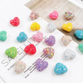 New Arrival Multicolor Heart-shaped  Rhinestone Loose Bead Jewelry DIY  Accessory 20mm Acrylic Beads