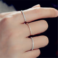 Full Zircon Wholesale Engrave Gold Color Luxury Design Trending Korean Ring