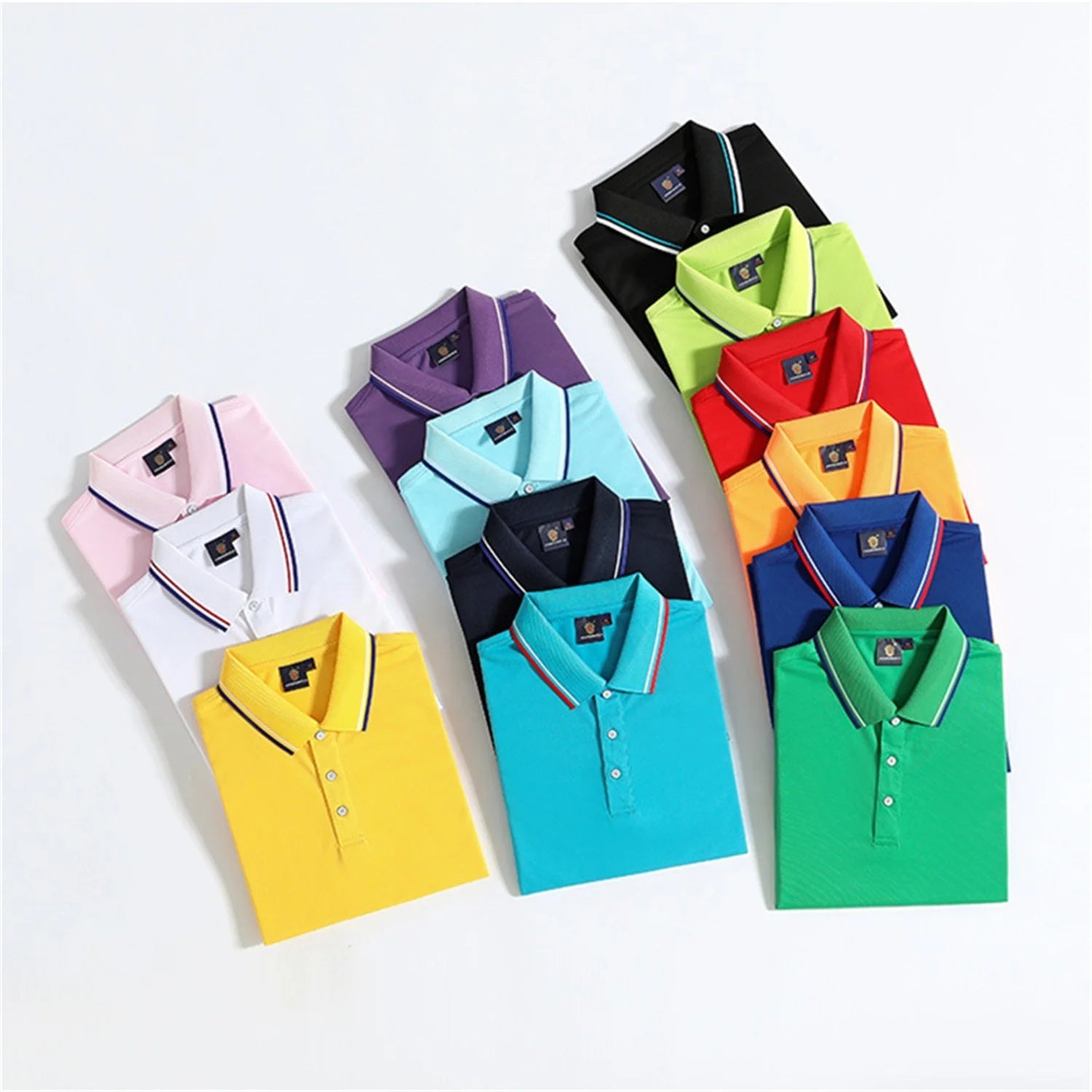 Custom Logo Men's for Polo T-Shirts Cotton Construction Outdoor Work Wear Uniform Knitted Fabric Safety Thermal for Formal Style