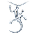 Drop Shipping 925 Silver Necklace Lizard Insect Pendant Necklace for Kid Girls