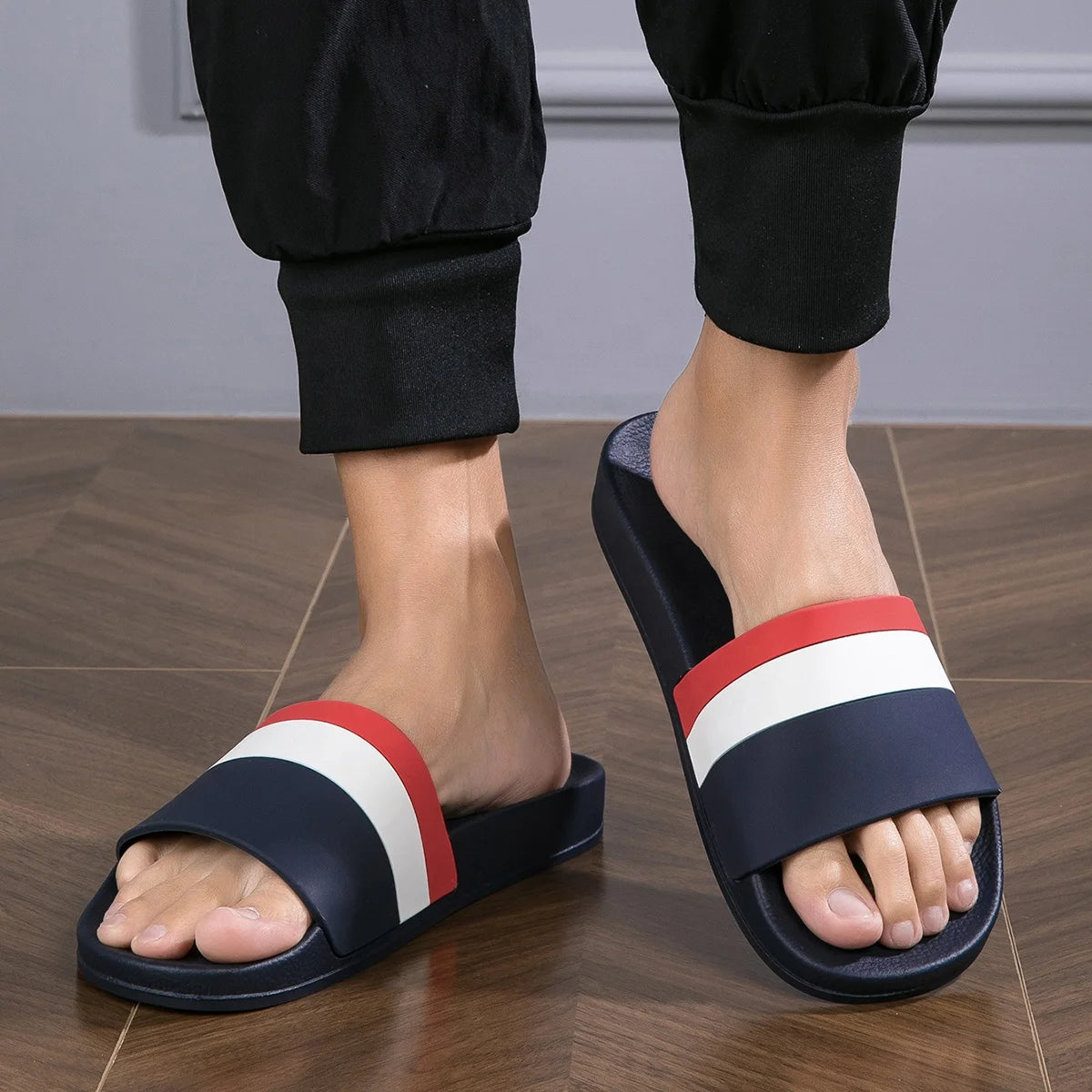 Happyslides Fashion Men Slides Footwear Male Slippers Sandals and Slipper Man Unisex Slipper Sandal Shoes