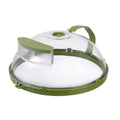 10 Inch Plate Covers Kitchen Gadgets and Accessories Clear Splatter Microwave Cover for Food with Water Steamer and Handle