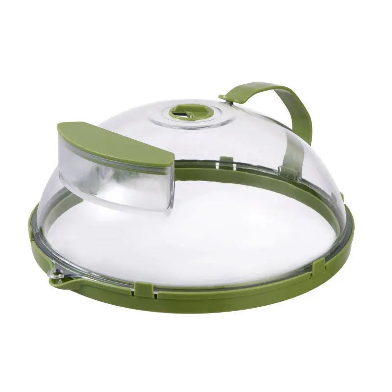 10 Inch Plate Covers Kitchen Gadgets and Accessories Clear Splatter Microwave Cover for Food with Water Steamer and Handle