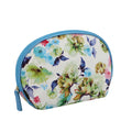 2021 Shell Water Proof Floral Digital Printing Cosmetic Bag Half Moon Shape PU Make up Pouch Jewel Necklace Bracelet Gift Bag
