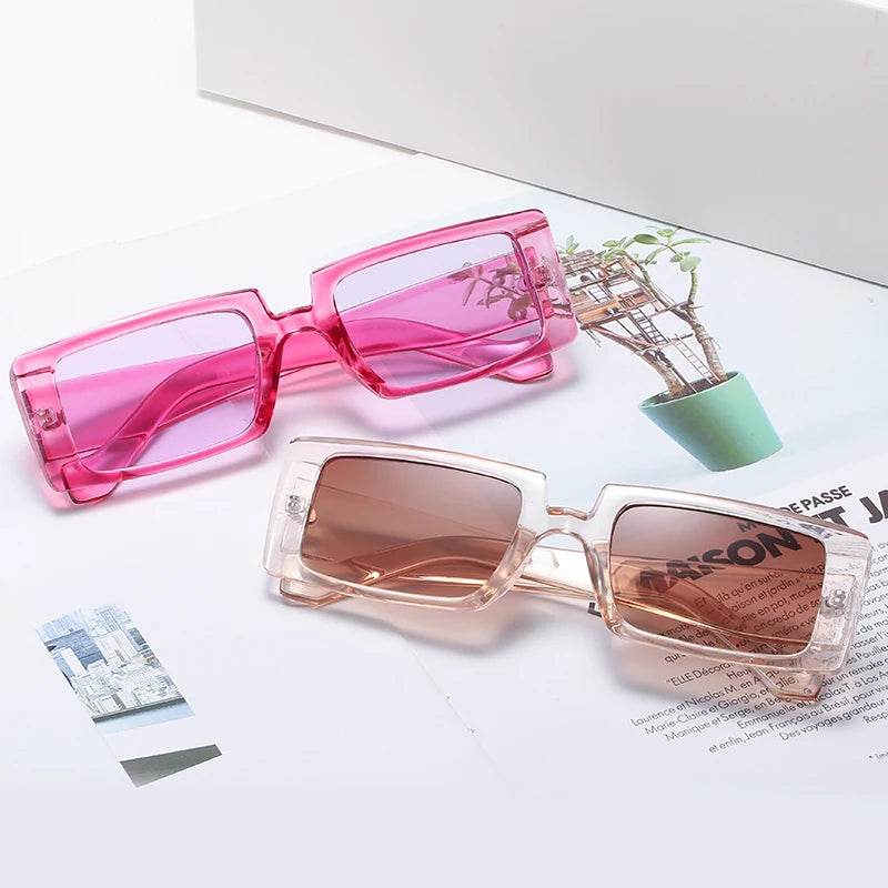 Women Big Frame Sun Glasses Female Vintage Lady Black Square Fashion Small Colorful Drop Shipping Sunglasses Gafas De Sol Hombre