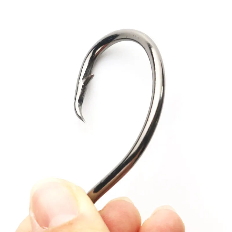 NEW 39950SS Sea Hook Embedded Round Hook  Multi-size Strong Stainless Steel Saltwater Big Fish Hook