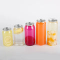 Food Grade 250Ml 330ML 350ML 400ML 500ML 650ML PET transparent milk tea coffee pull ring cap beverage pop can easy open end