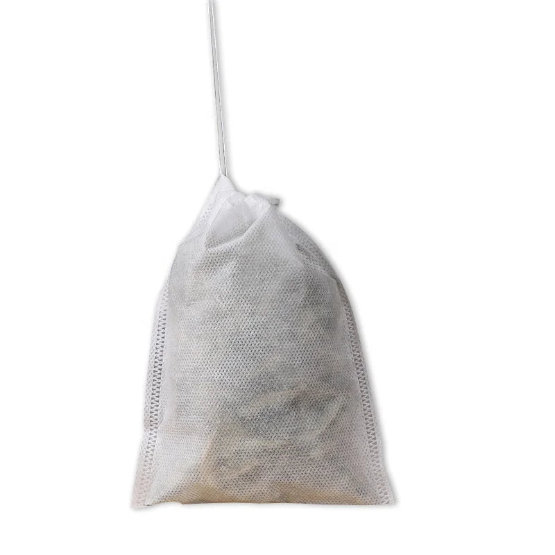 Food Safe Grade Empty Drawstring Packaging Bag Coffee Packing Non Woven Filter Tea Bags With Drawing