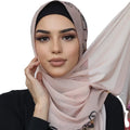 MOTIVE FORCE 2023 New Style Scarfs Muslim Hijabs Ethnic Scarves Shawls Chiffon Embroidery Women Hijab Muslim